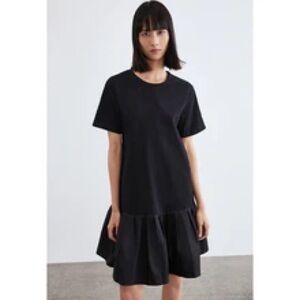 Urban Revivo T Shirt Mini Dress Mixed Media Peplum Size Medium